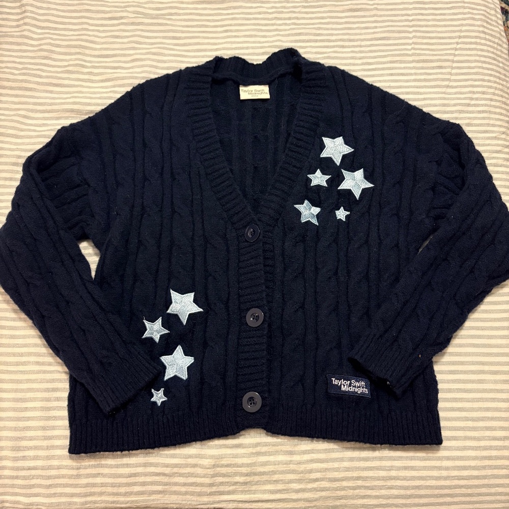 Taylor Swift Midnights Navy Blue Official Cardigan M/L